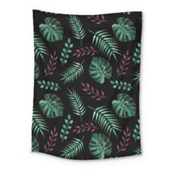 Tropical Leaves Pattern Medium Tapestry