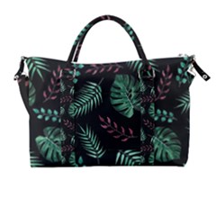 Tropical Leaves Pattern Carry-on Travel Shoulder Bag by Hannah976