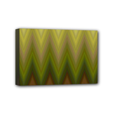 Zig Zag Chevron Classic Pattern Mini Canvas 6  X 4  (stretched) by Apen