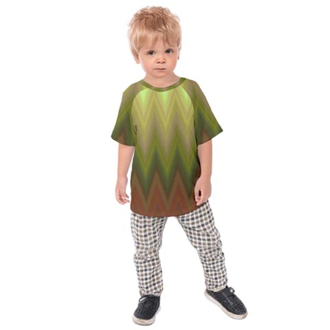 Zig Zag Chevron Classic Pattern Kids  Raglan T-shirt by Apen