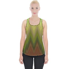 Zig Zag Chevron Classic Pattern Piece Up Tank Top by Apen