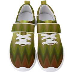 Zig Zag Chevron Classic Pattern Men s Velcro Strap Shoes by Apen