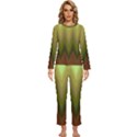 Zig Zag Chevron Classic Pattern Womens  Long Sleeve Lightweight Pajamas Set View1