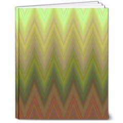 Zig Zag Chevron Classic Pattern 8  X 10  Softcover Notebook by Apen