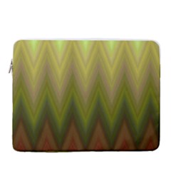 Zig Zag Chevron Classic Pattern 15  Vertical Laptop Sleeve Case With Pocket by Apen