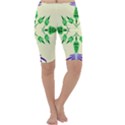 Thistle Flower Purple Thorny Flora Cropped Leggings  View1