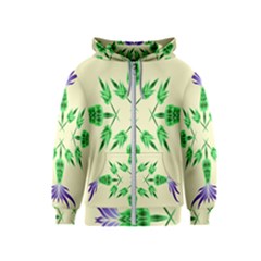 Thistle Flower Purple Thorny Flora Kids  Zipper Hoodie