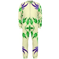 Thistle Flower Purple Thorny Flora Onepiece Jumpsuit (men)