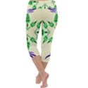 Thistle Flower Purple Thorny Flora Capri Yoga Leggings View4