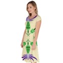 Thistle Flower Purple Thorny Flora Classic Short Sleeve Dress View2