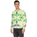 Thistle Flower Purple Thorny Flora Men s Fleece Sweatshirt View2