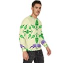 Thistle Flower Purple Thorny Flora Men s Fleece Sweatshirt View3