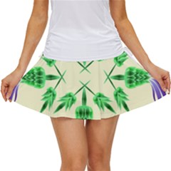 Thistle Flower Purple Thorny Flora Women s Skort by Bajindul