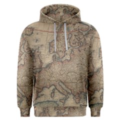 Old Vintage Classic Map Of Europe Men s Overhead Hoodie