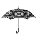 Circular Concentric Radial Symmetry Abstract Hook Handle Umbrellas (Large) View3