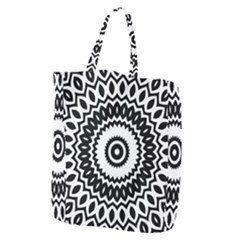 Circular Concentric Radial Symmetry Abstract Giant Grocery Tote by Proyonanggan