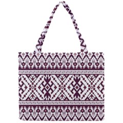 Illustration Ukrainian Folk Seamless Pattern Ornament Mini Tote Bag by Proyonanggan