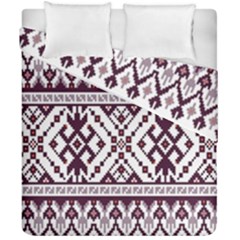 Illustration Ukrainian Folk Seamless Pattern Ornament Duvet Cover Double Side (california King Size) by Proyonanggan