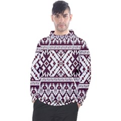 Illustration Ukrainian Folk Seamless Pattern Ornament Men s Pullover Hoodie