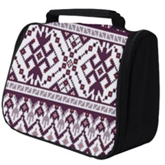 Illustration Ukrainian Folk Seamless Pattern Ornament Full Print Travel Pouch (big) by Proyonanggan