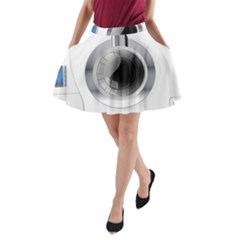 Washing Machines Home Electronic A-line Pocket Skirt by Proyonanggan