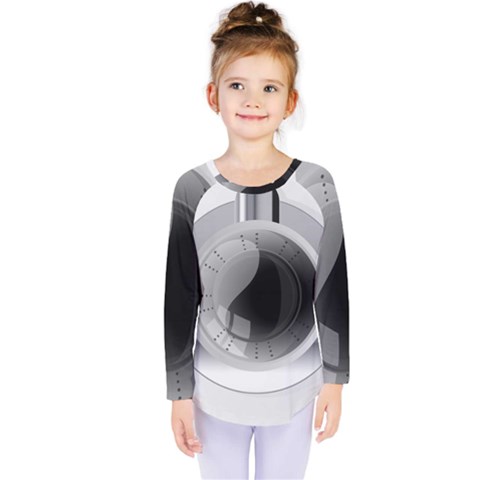 Washing Machines Home Electronic Kids  Long Sleeve T-shirt by Proyonanggan