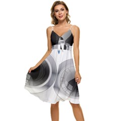 Washing Machines Home Electronic Sleeveless Tie Front Chiffon Dress by Proyonanggan