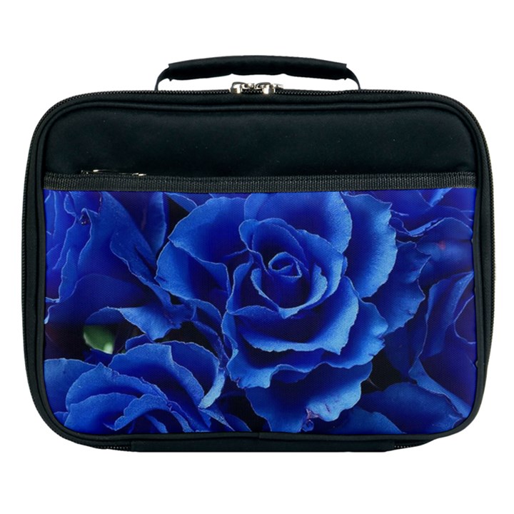 Blue Roses Flowers Plant Romance Blossom Bloom Nature Flora Petals Lunch Bag