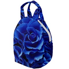 Blue Roses Flowers Plant Romance Blossom Bloom Nature Flora Petals Travel Backpack by Proyonanggan