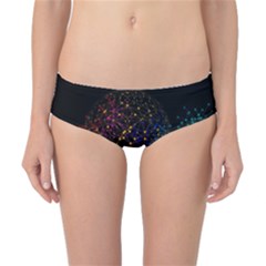 Particles Waves Line Multicoloured Classic Bikini Bottoms by Proyonanggan