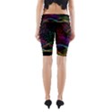 Particles Waves Line Multicoloured Yoga Cropped Leggings View2