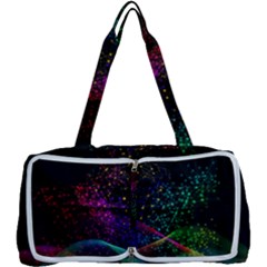 Particles Waves Line Multicoloured Multi Function Bag by Proyonanggan