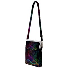 Particles Waves Line Multicoloured Multi Function Travel Bag by Proyonanggan