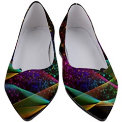 Particles Waves Line Multicoloured Women s Block Heels  by Proyonanggan