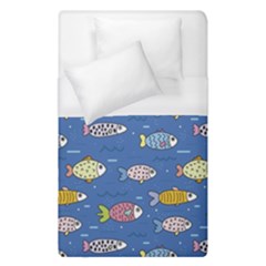 Sea Fish Blue Submarine Animal Duvet Cover (single Size) by Proyonanggan