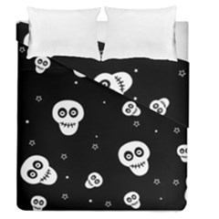 Skull Pattern Duvet Cover Double Side (queen Size) by Ket1n9