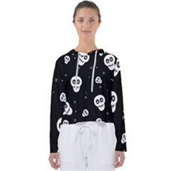 Skull Pattern Women s Slouchy Sweat