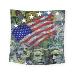 Usa United States Of America Images Independence Day Square Tapestry (small)