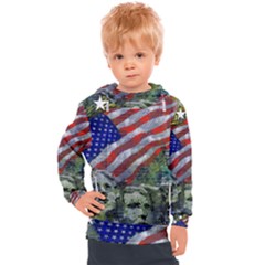 Usa United States Of America Images Independence Day Kids  Hooded Pullover by Ket1n9