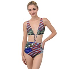 Usa United States Of America Images Independence Day Tied Up Two Piece Swimsuit by Ket1n9