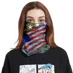 Usa United States Of America Images Independence Day Face Covering Bandana (two Sides) by Ket1n9