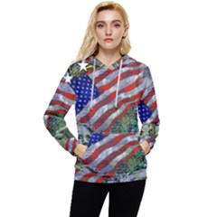 Usa United States Of America Images Independence Day Women s Lightweight Drawstring Hoodie