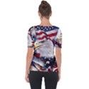 United States Of America Images Independence Day Shoulder Cut Out Short Sleeve Top View2