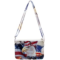 United States Of America Images Independence Day Double Gusset Crossbody Bag by Ket1n9