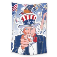 Independence Day United States Of America Large Tapestry