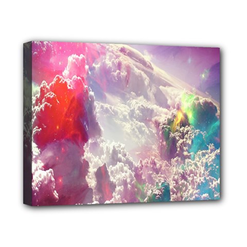 Clouds Multicolor Fantasy Art Skies Canvas 10  X 8  (stretched) by Ket1n9