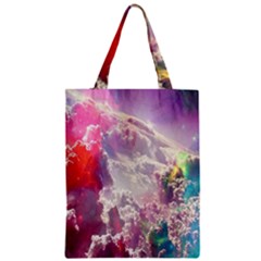 Clouds Multicolor Fantasy Art Skies Zipper Classic Tote Bag by Ket1n9