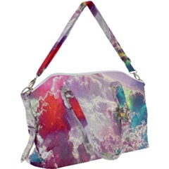 Clouds Multicolor Fantasy Art Skies Canvas Crossbody Bag by Ket1n9