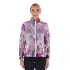 Clouds Multicolor Fantasy Art Skies Women s Bomber Jacket