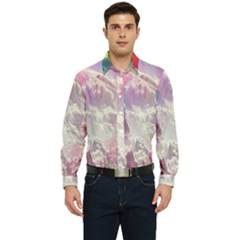 Clouds Multicolor Fantasy Art Skies Men s Long Sleeve Shirt by Ket1n9